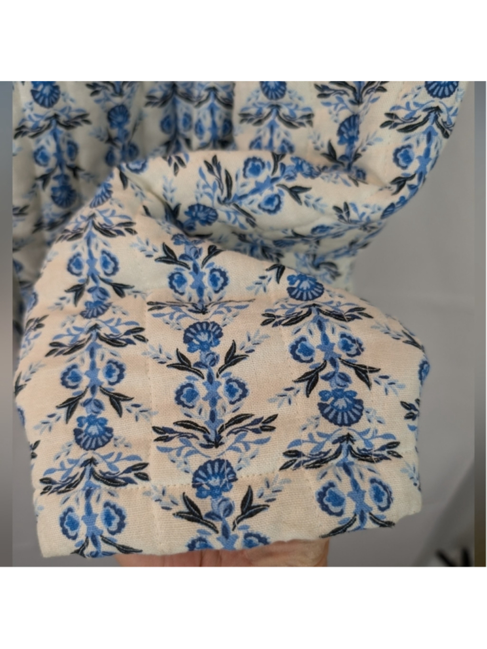 House Of Harlow Floral Blue and White Women's Jacket Size L New No Tags - Picture 5 of 11